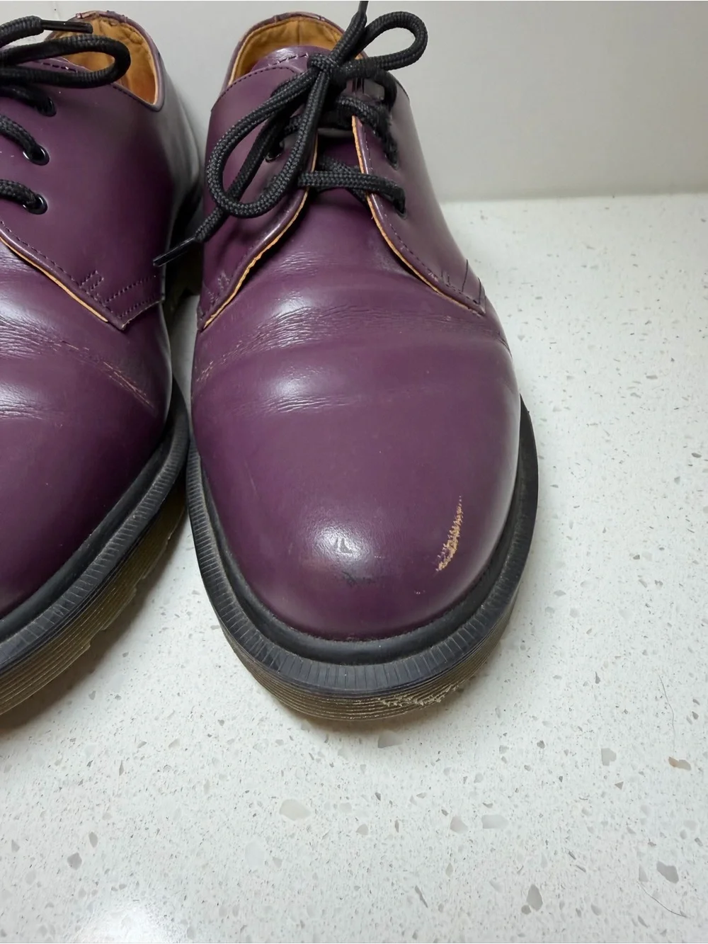 Dr. Martens 1461 Made In England Purple Derbies US 9 UK 8 VINTAGE shoes men’s